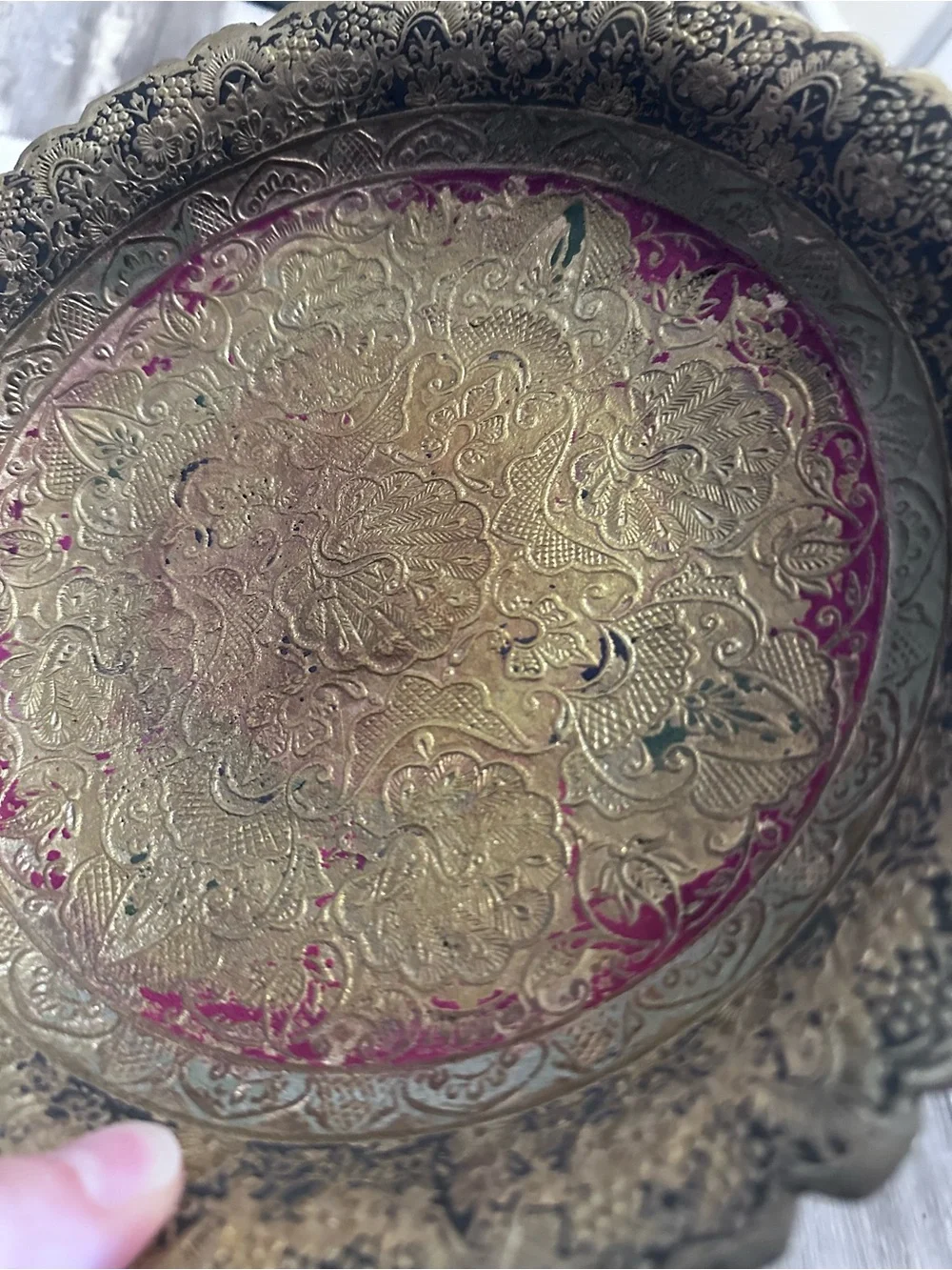 Ornate Decorative Brass plate
